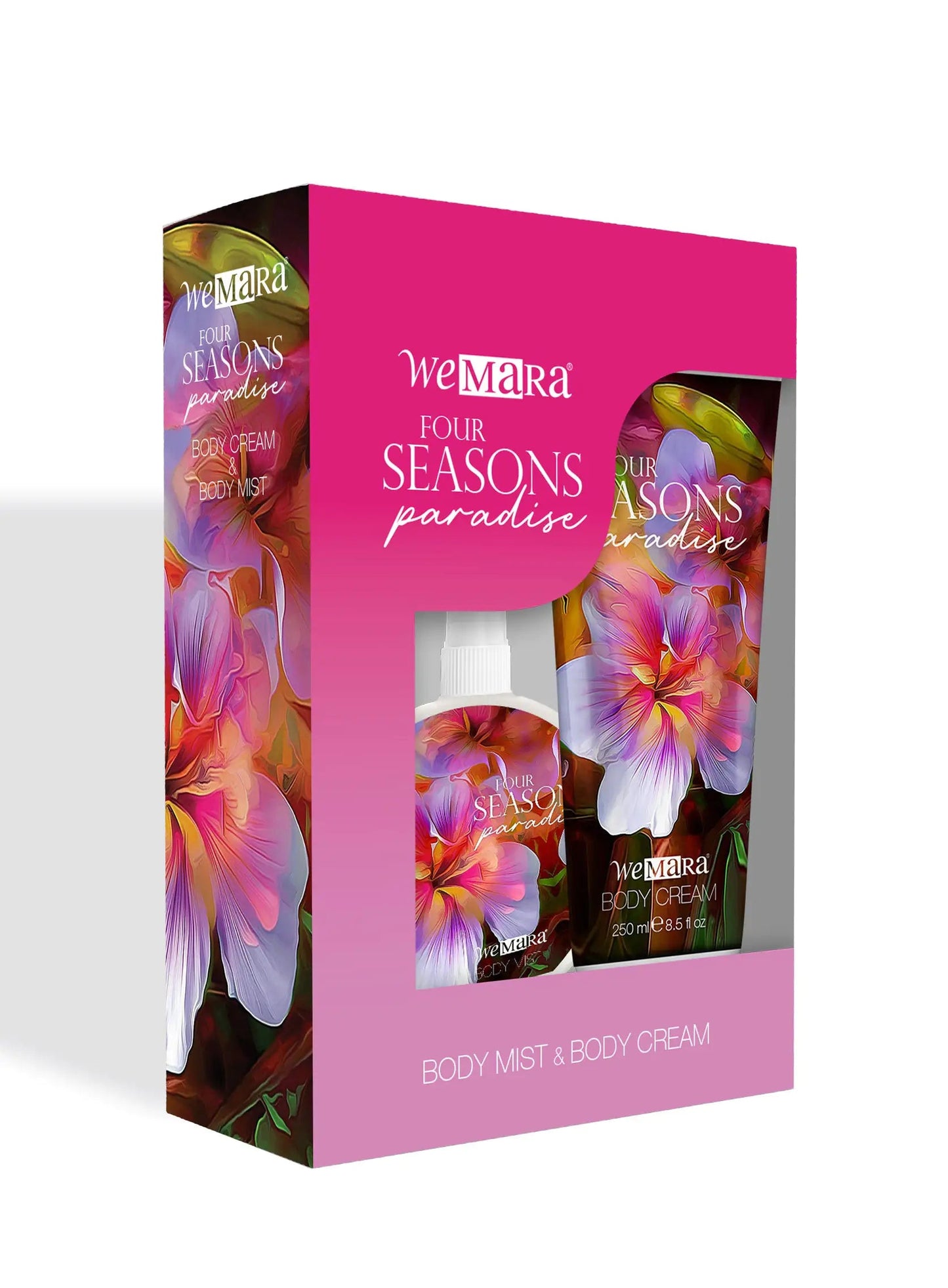 Wemara Four Seasons Paradise Set ( Body Mist+Body Cream) WEM Support (www.WEM.support)