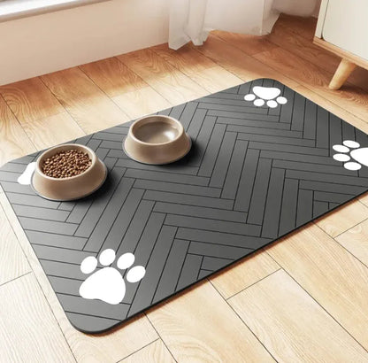 Quick-Dry Diatom Pet Feeding Mat WEM Support (www.WEM.support)