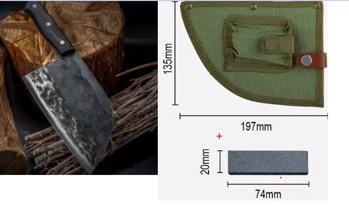 Stainless Steel Meat Cleaver Chef's Knife Cleaver WEM Support (www.WEM.support)