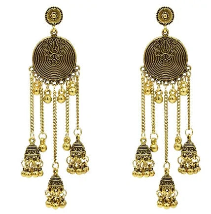 Egypt Vintage Silver Alloy Earrings for Women WEM Support (www.WEM.support)