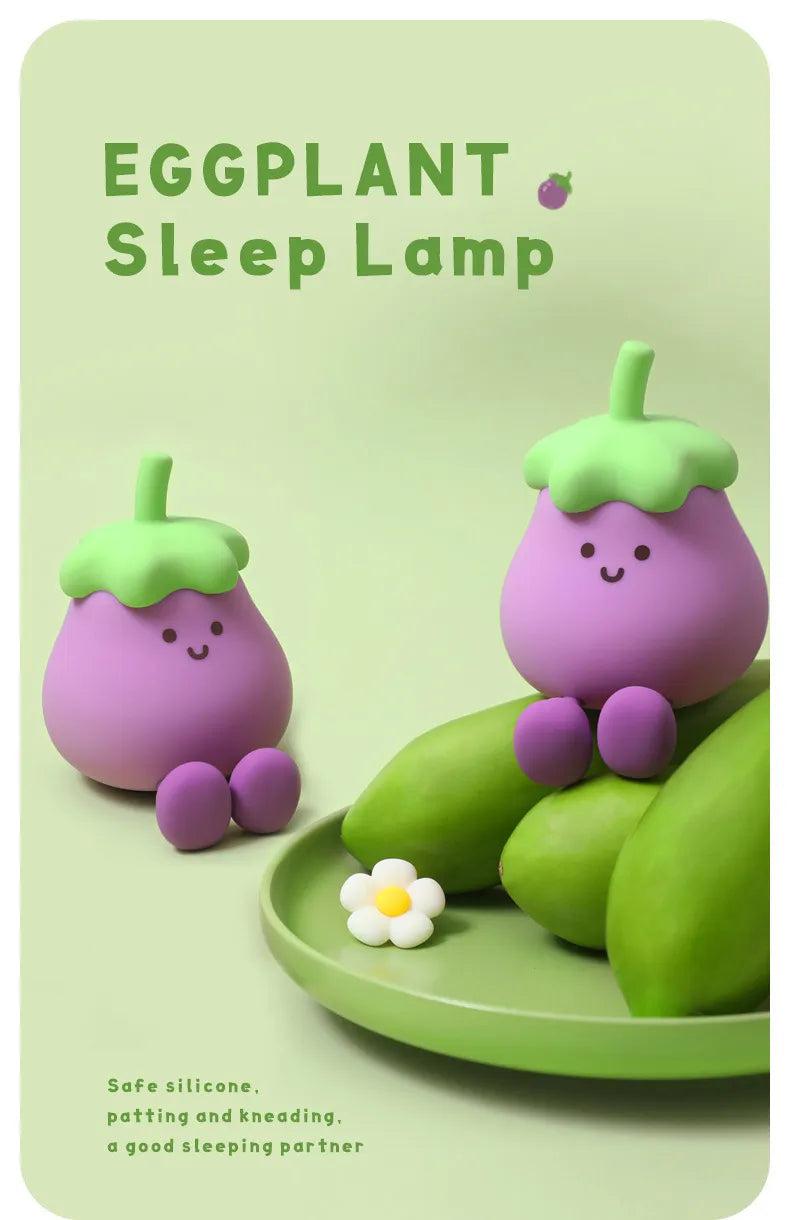 Eggplant Glow Nightlight - Gentle & Soft Lighting HejK.com Marketplace LLC