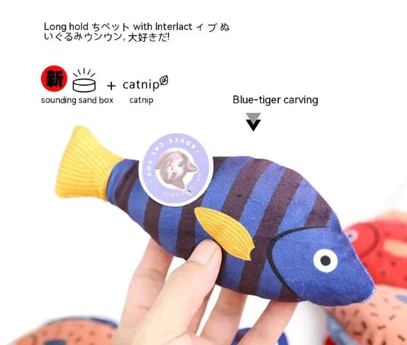 Catnip Fish Plush Toy HejK.com
