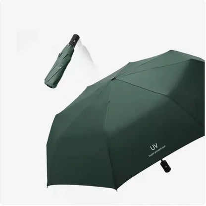 Black Folding Automatic Umbrella – UV Protection