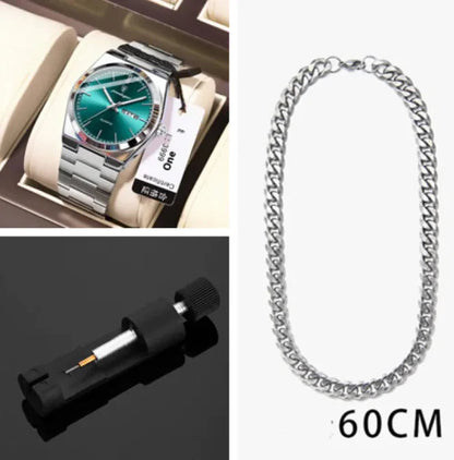 SlimLine Waterproof Quartz Watch WEM Support (www.WEM.support)