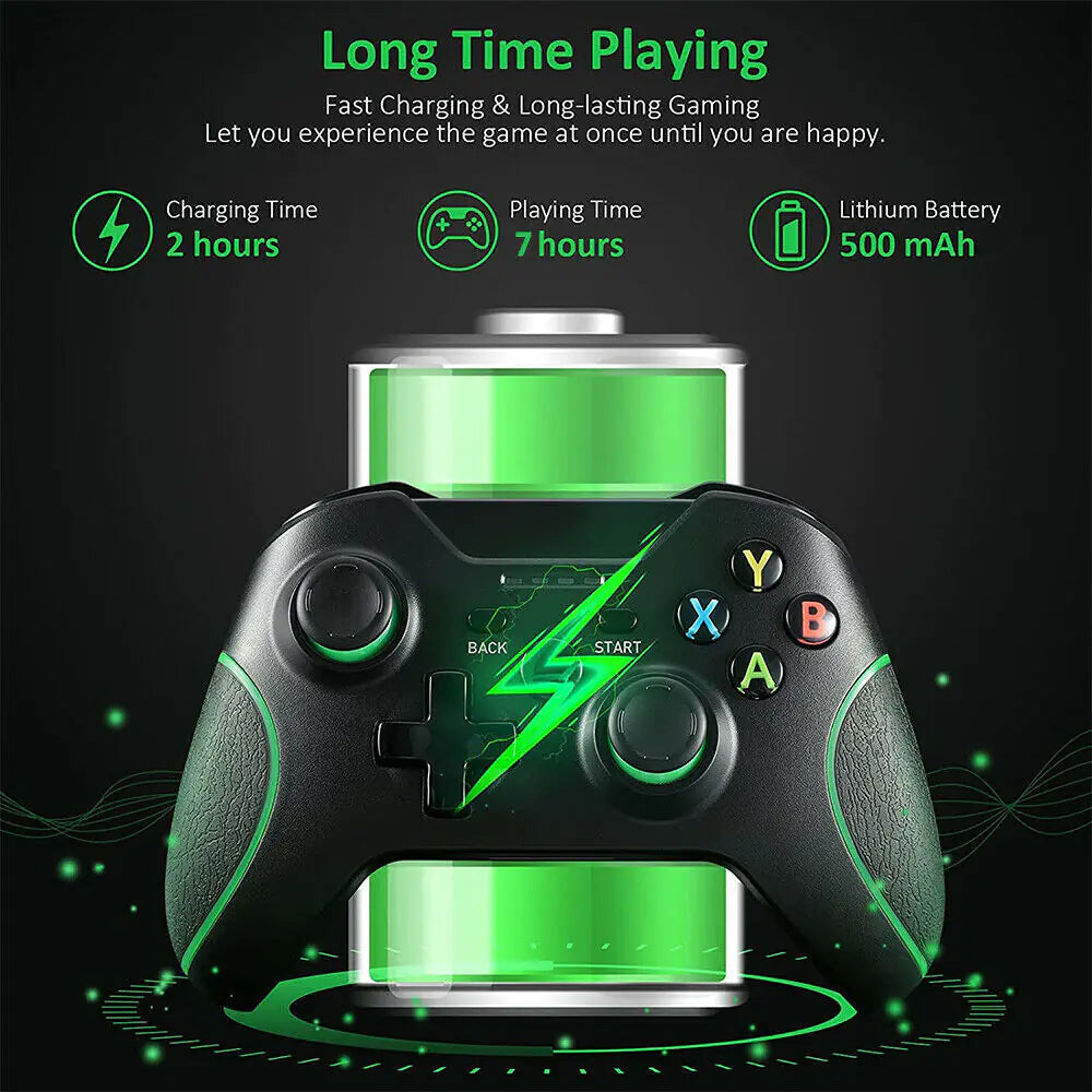 Wireless Controller For Microsoft Xbox One / S / X / E / Windows 7 8 10 PC 2.4G WEM Support (www.WEM.support)
