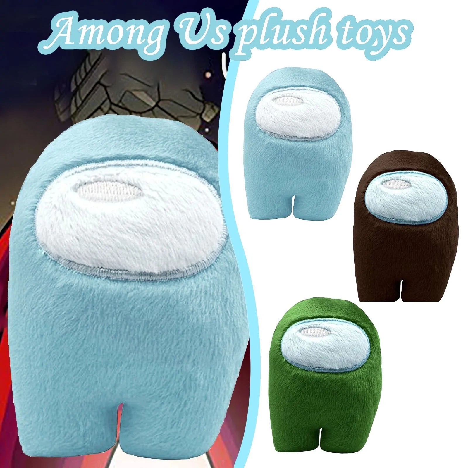 Pelúcia Fofa do Among Us com Música: Boneco Vermelho Pequeno e Fofo para o Natal WEM Support (www.WEM.support)