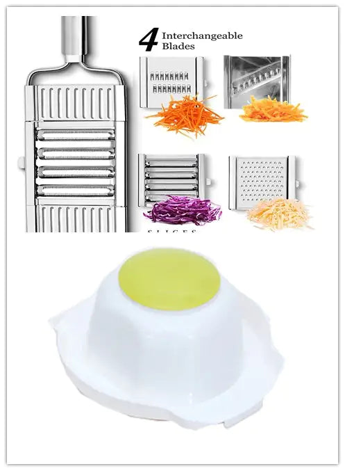 Stainless Steel Grater, Vegetable And Fruit Slicer, Peeler WEM Support (www.WEM.support)