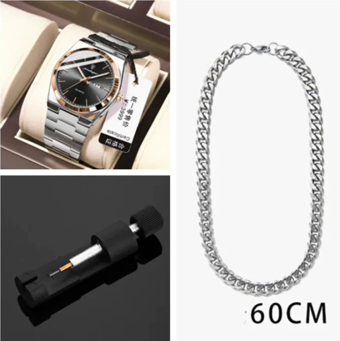 SlimLine Waterproof Quartz Watch WEM Support (www.WEM.support)