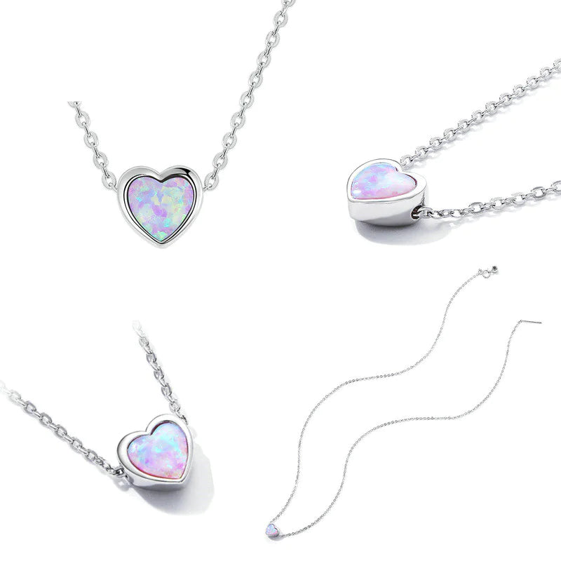 Opal Love Necklace HejK.com