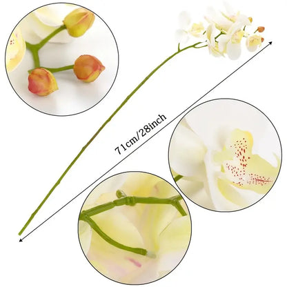Orquídea Phalaenopsis Artificial com 6 Flores