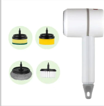 PowerScrub Electric Cleaning Brush - Multifunctional Scouring Pad WEM Support (www.WEM.support)