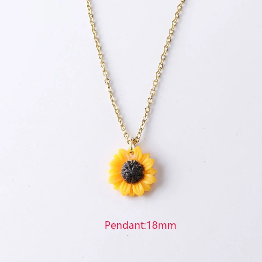 Sunflowers Necklace WEM Support (www.WEM.support)