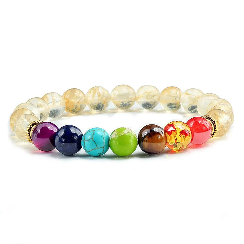 Natural Stone Chakra Bracelets WEM Support (www.WEM.support)