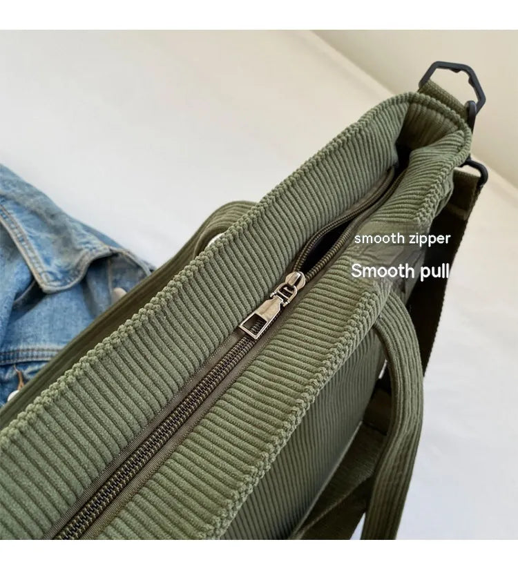 Autumn And Winter Corduroy Women's Bag WEM Support (www.WEM.support)