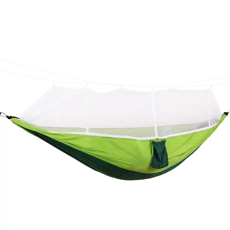 Outdoor Camping Hängematte mit Moskitonetz WEM Support (www.WEM.support)