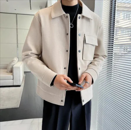 Premium Short Woolen Overcoat