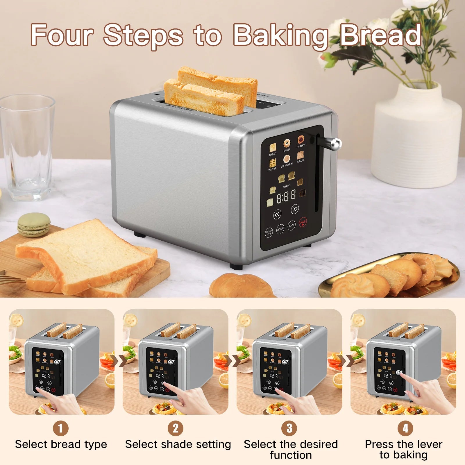 6-in-1 Touch Screen Breakfast Maker WEM Support (www.WEM.support)