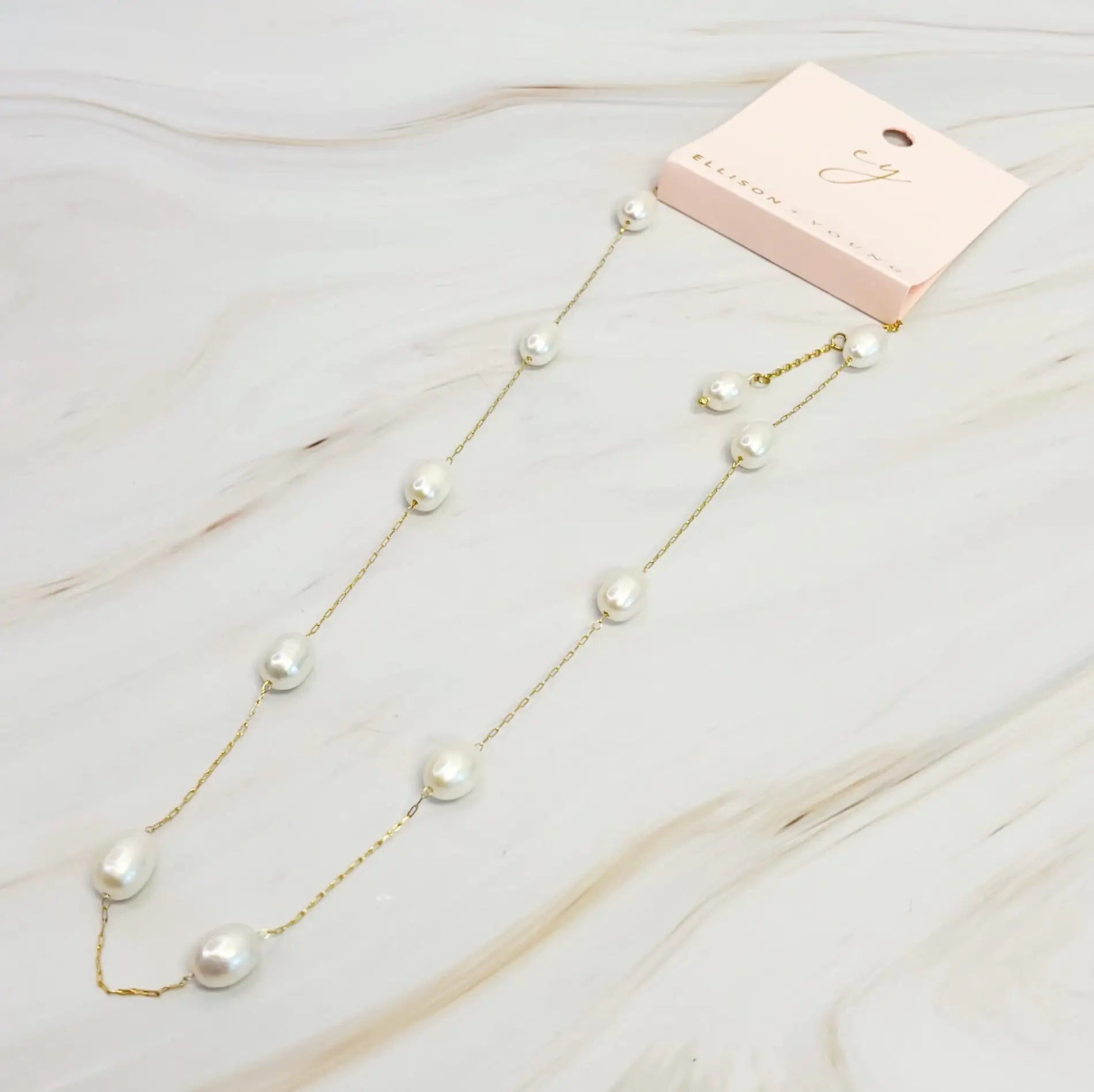 Esther Freshwater Pearl Necklace WEM Support (www.WEM.support)