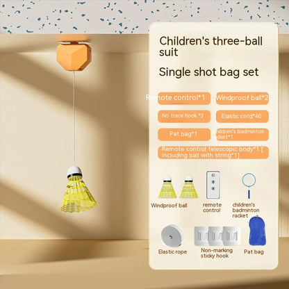 Badminton Racket Single Trainer with Automatic Rebound Swing WEM Support (www.WEM.support)