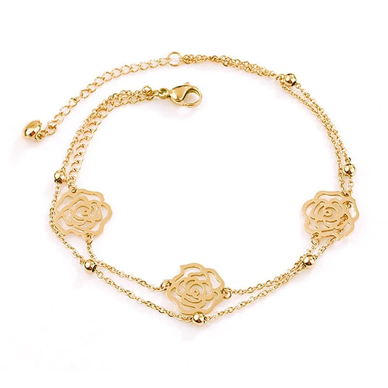Minimalist Rose Anklet WEM Support (www.WEM.support)