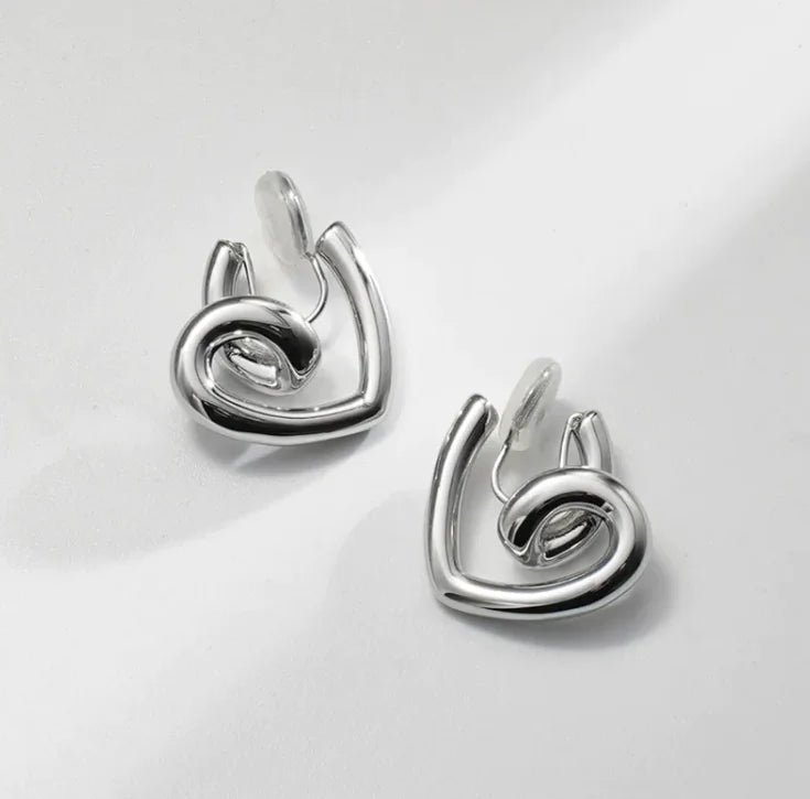 Elegant Metal Love Mosquito Coil Ear Clips WEM Support (www.WEM.support)