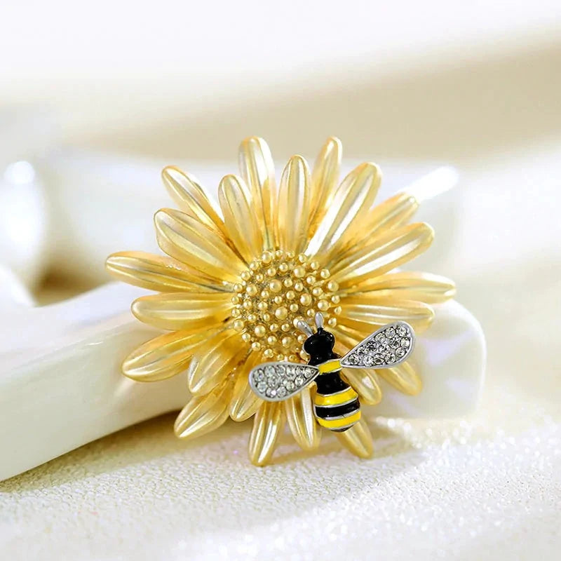 Bee In a Yellow Flower WEM Support (www.WEM.support)