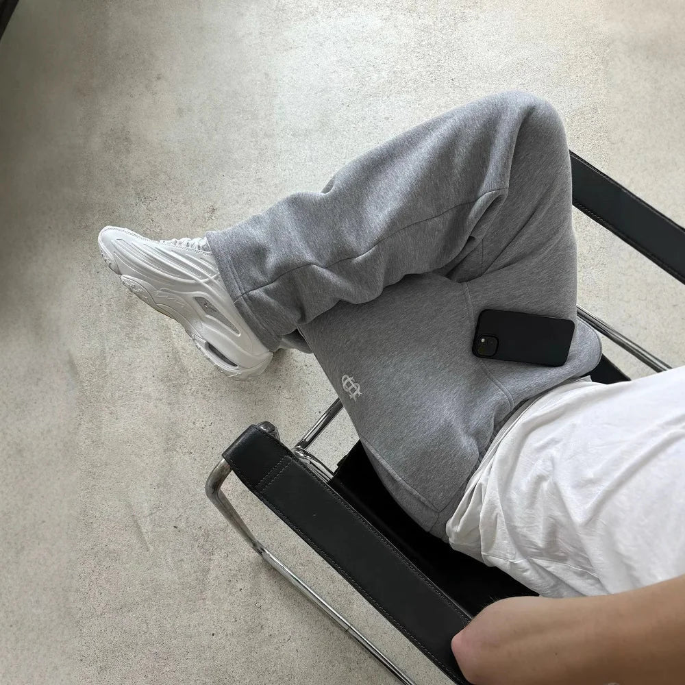 Solid Color Zipper Sweatpants WEM Support (www.WEM.support)