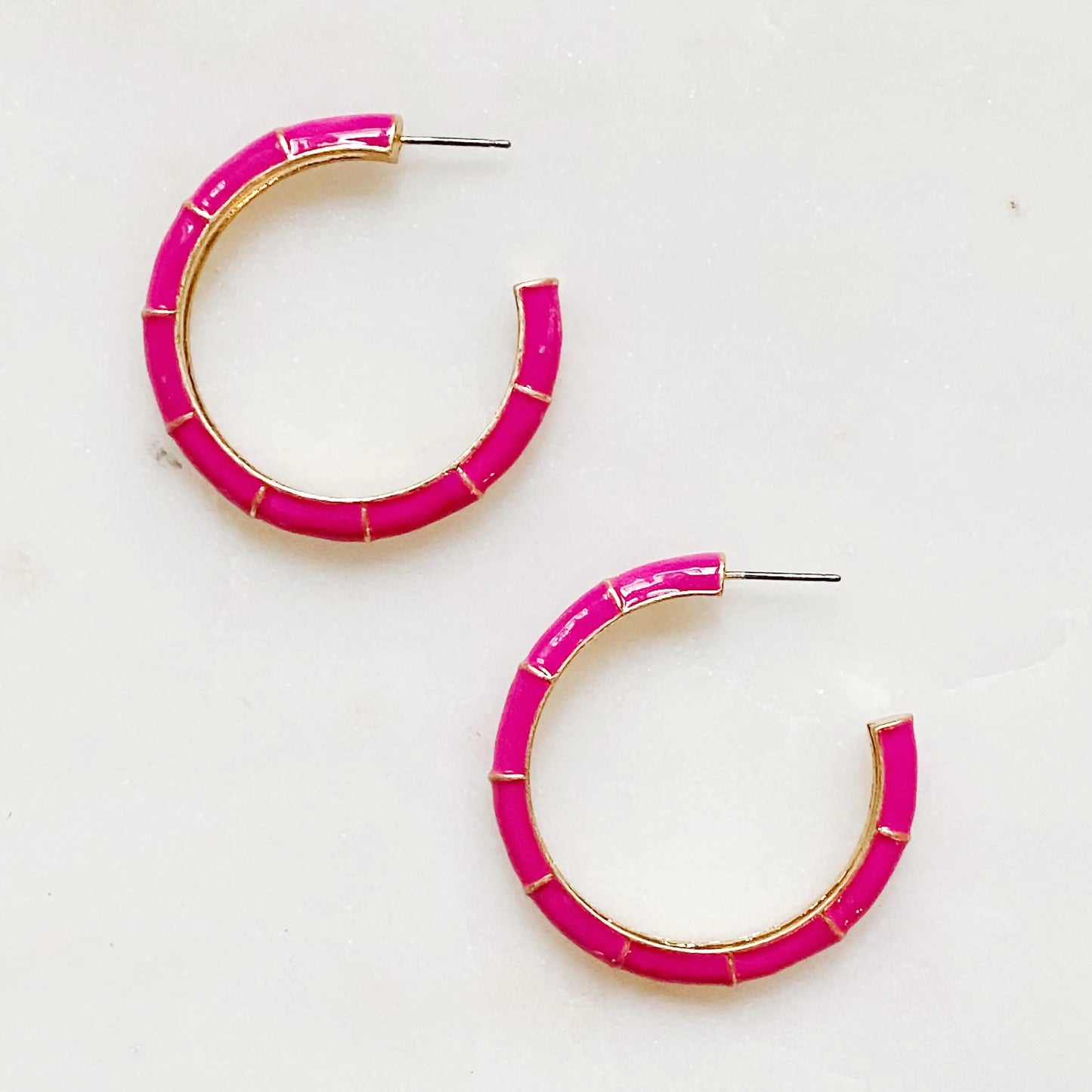 Candy Drop Colored Hoop Earrings WEM Support (www.WEM.support)