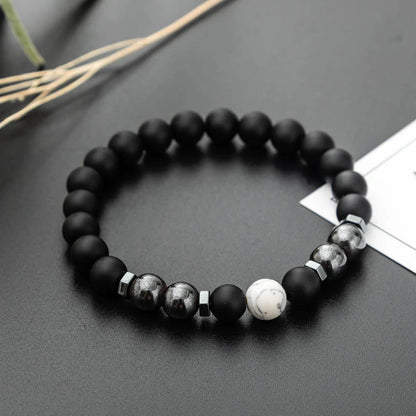 Frosted Stone Magnet Bracelet WEM Support (www.WEM.support)