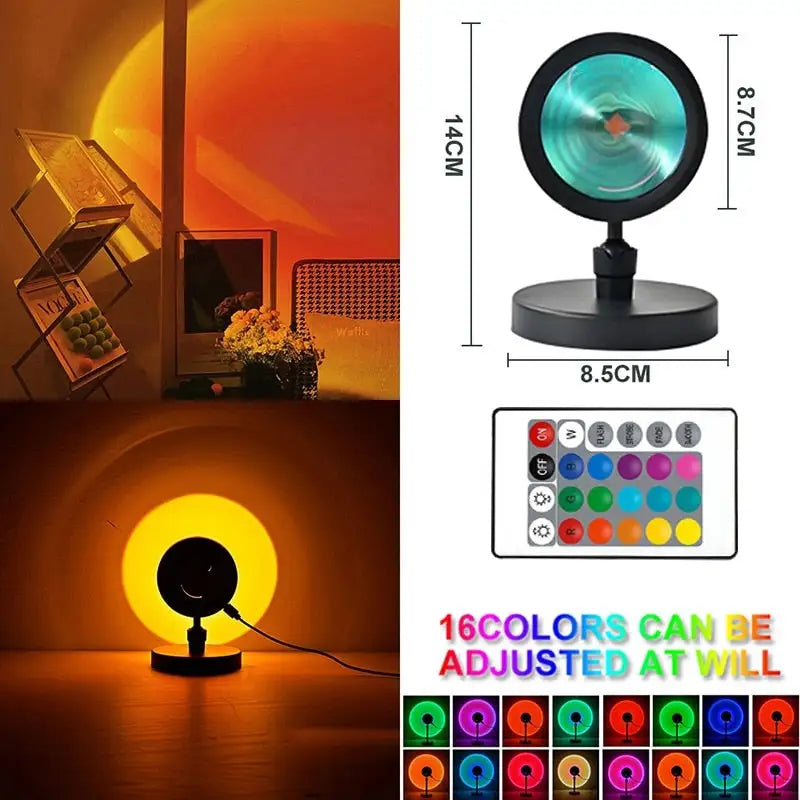 Sunset-Inspired LED Lamp WEM Support (www.WEM.support)