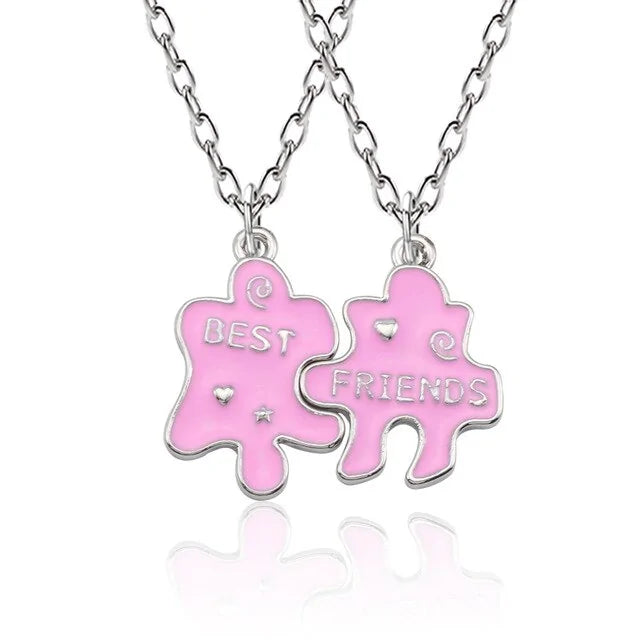 Star Moon Best Friend Pendant Necklace Set WEM Support (www.WEM.support)