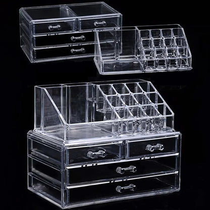 Acrylic Transparent Makeup Organizer WEM Support (www.WEM.support)