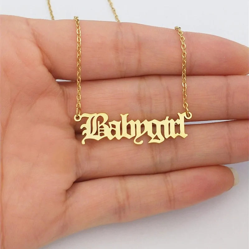Babygirl Pendant Necklace WEM Support (www.WEM.support)