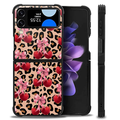 Case Compatible with Samsung Galaxy Z Fold 2 5G Case,Stained Glass Purple Flower Four Airbag Case for Galaxy Z Fold 2 5G,Christmas Drop Protection Case for Samsung Galaxy Z Fold 2 5G