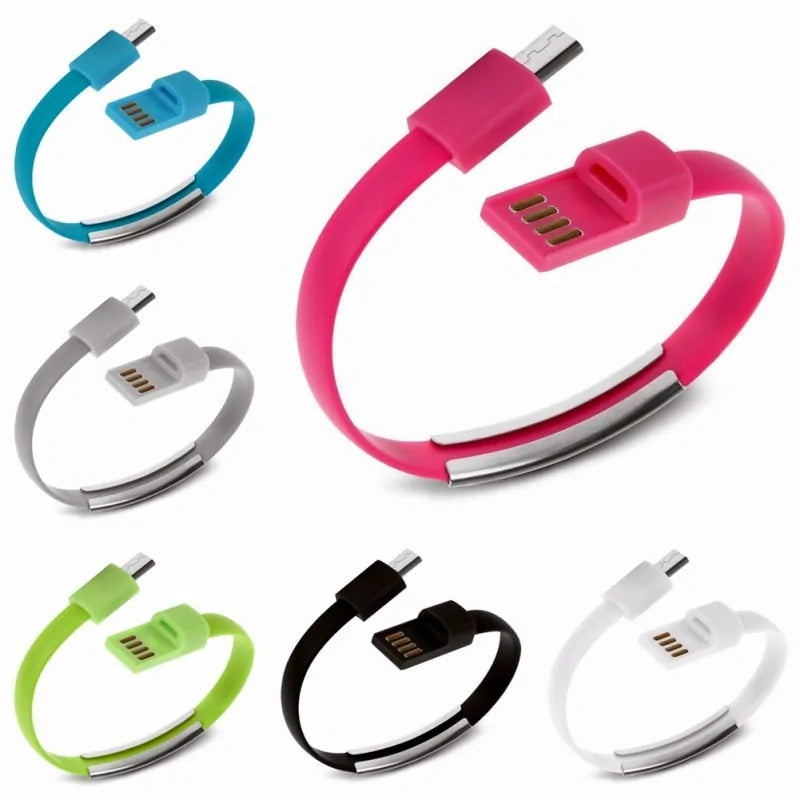 Outdoor Colorful Mini Micro USB Bracelet Charger WEM Support (www.WEM.support)