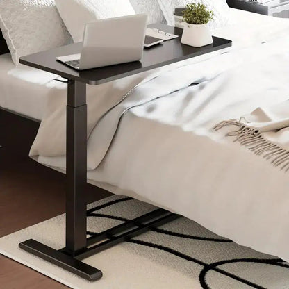 Standing Scroll Table With Hidden Wheels Side Table  Height-adjustable Bed Table Laptop Table WEM Support (www.WEM.support)