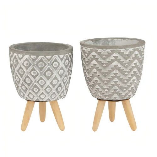 Aztec Planters Set of 2 WEM Support (www.WEM.support)