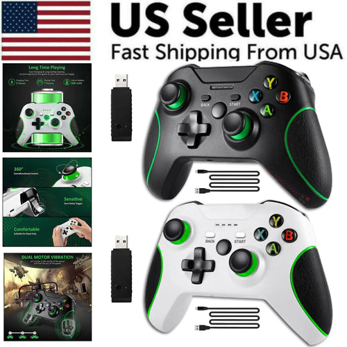 Wireless Controller For Microsoft Xbox One / S / X / E / Windows 7 8 10 PC 2.4G WEM Support (www.WEM.support)