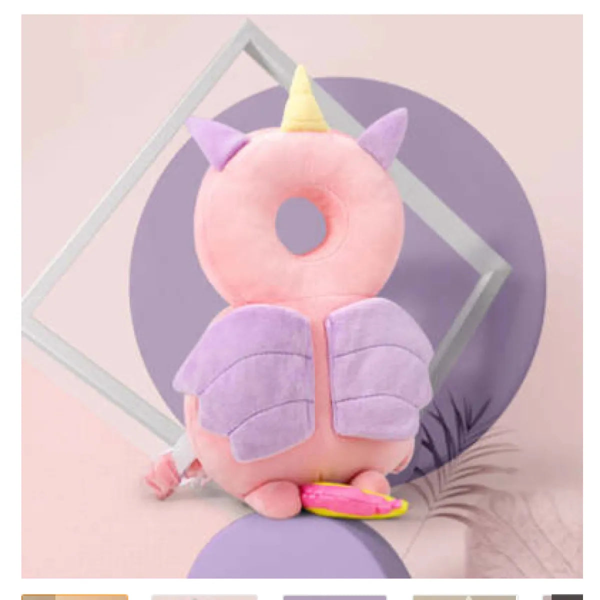 Baby Head Protection Cushion with Angel Wings WEM Support (www.WEM.support)