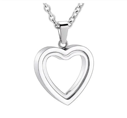 Peach Heart Multi-Color Memorial Locket