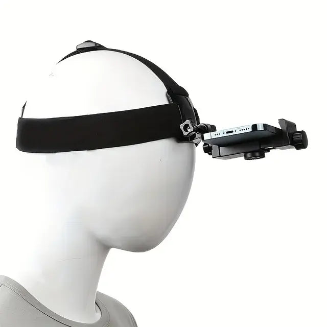 Adjustable Head Mounted Mobile Phone WEM Support (www.WEM.support)