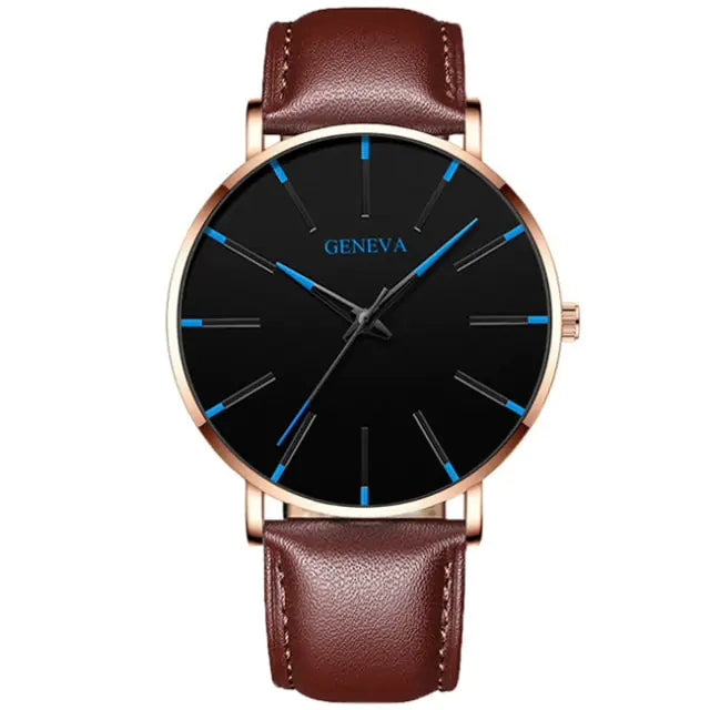 Minimalist Men's Fashion Ultra Thin Watch WEM Support (www.WEM.support)