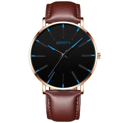 Minimalist Men's Fashion Ultra Thin Watch WEM Support (www.WEM.support)
