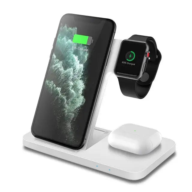 3-in-1 Wireless Fast Charging Dock Station WEM Support (www.WEM.support)