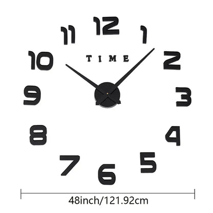 DIY 3D Frameless Wall Clock Kit