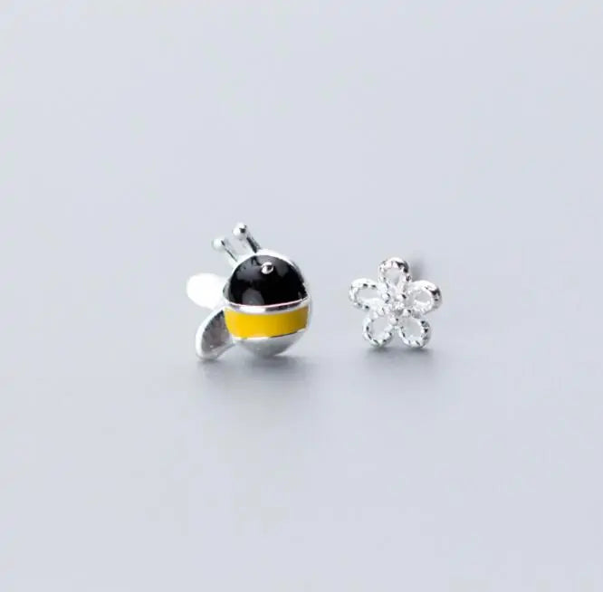 Bee and Flower Variation Earrings WEM Support (www.WEM.support)