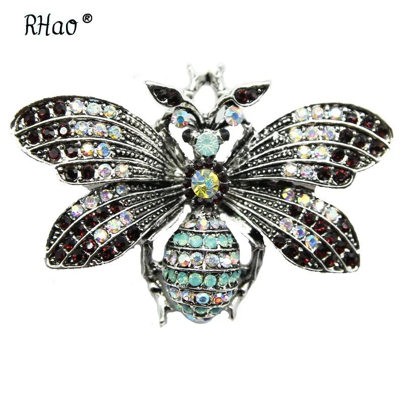 Antique Ornate Queen Bee Brooch WEM Support (www.WEM.support)