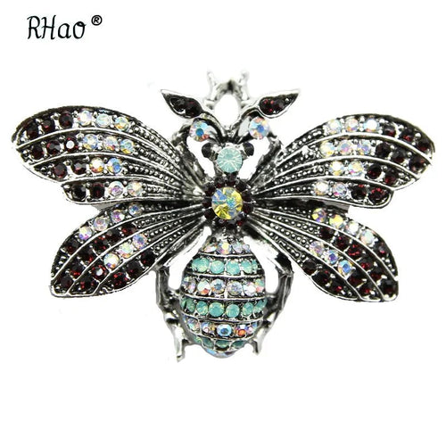 Antique Ornate Queen Bee Brooch WEM Support (www.WEM.support)