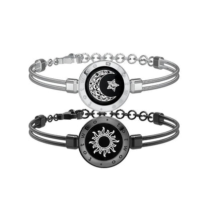 Sun-Moon Smart Sensing Couple Bracelet WEM Support (www.WEM.support)