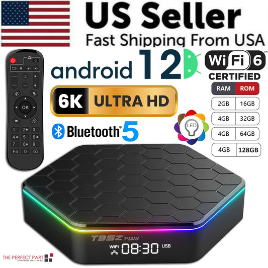 2023 Upgraded T95Z Plus Smart Android 12.0 TV Box Quad Core 6K HD Stream Player WEM Support (www.WEM.support)